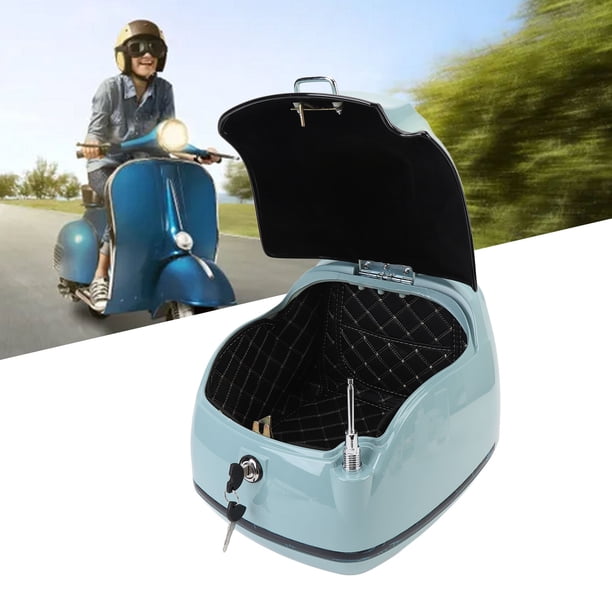 Caja Superior De Motocicleta Universal 45L, Equipaje Retro De Motocicleta Con Bloqueo De Seguridad Para Scooters Eléctricos Y Bolsas De Engranajes