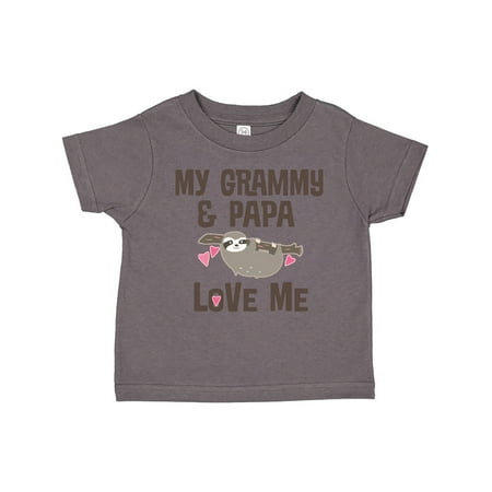 

Inktastic Grammy and Papa Love Me Gift Toddler Boy or Toddler Girl T-Shirt