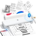 thumbnail image 1 of Impresora portátil Phomemo M834, impresora térmica inalámbrica Bluetooth, compatible con papel térmico de 8,5" x 11" y A4, compatible con iOS, Android y PC, ideal para viajes, oficina y escuela, color, 1 of 5