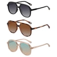 thumbnail image 2 of Gafas de sol YDAOWKN Retro Square Aviator UV400 para mujer/hombre, 2 of 6