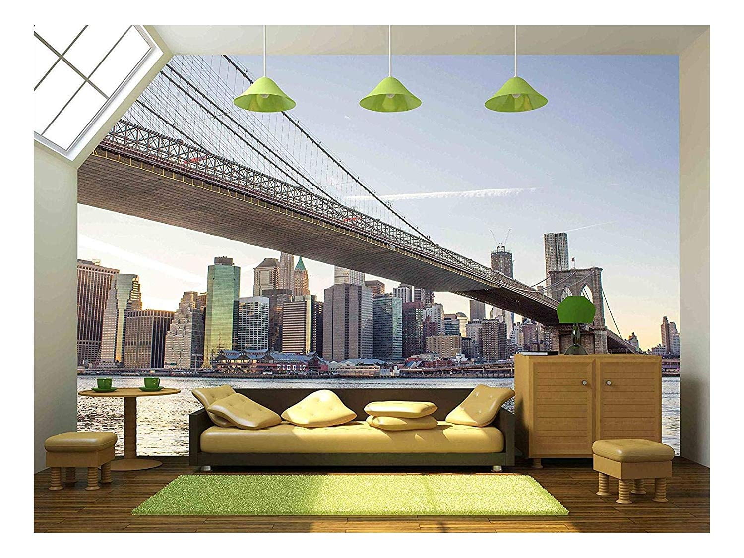 Wall26 Architectural Detail of Brooklyn Bridge in New York City, U S a