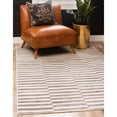 thumbnail image 3 of Unique Loom Williamsburg Alternating Stripes Rug 9' x 12' Rectangle Gray/Beige, 3 of 5
