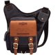 thumbnail image 1 of Bolso bandolera de hombro de lona vintage KAUKKO SG255-Black, 1 of 5