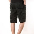 thumbnail image 5 of Kagetolytai Pants for Men Men's Casual Mid Waist Cropped Trousers Multi Pockets Outdoor Straight Leg Pants Shorts Pants Cargo Pants for Men Black 42, 5 of 7