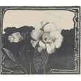 thumbnail image 2 of Samuel Jessurun de Mesquita 23x20 Gold Ornate Framed and Double Matted Museum Art Print Titled - Camelia, on the Left a Flower in Button, 2 of 4