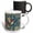 Multicolor, variant on 3drose, Ruby Throated Hummingbird Bird William Morris Style Botanical Floral, 11oz Two-tone Blue Mug