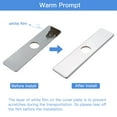 thumbnail image 4 of BWE Chrome Square 10 Inch Kitchen Sink Faucet Hole Cover Deck Plate Escutcheon, 4 of 4