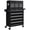 Black, variant on HOMCOM Rolling Tool Chest, Lockable Tool Storage Cabinet with 14 Drawers
