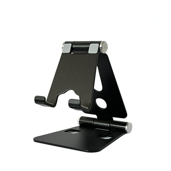 FLEXSTAND Foldable Cell Phone Stand, C4 Portable Aluminum Phone Holder, Adjustable Phone Dock Cradle Compatible with iPhone 13/12/11 Pro Max, Samsung Galaxy, Small Tablets and Other Phones