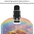 thumbnail image 4 of Square 2Pack PU Leather Sea Turtle Cruise Luggage Tag with Privacy Cover and Name ID Tag for Travel Handbags Backpacks Luggage Tags, 4 of 6