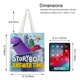 thumbnail image 5 of Ask The Storybots Bolso de tela con estampado de lienzo para mujer, bolsa de compras reutilizable y estética, con cremallera interior, regalo para mujer,40*45cm., 5 of 6