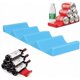 thumbnail image 3 of Soporte para botellas apilable, organizador de almacenamiento de latas y soporte para botellas fácil de apilar, soporte de almacenamiento de silicona para nevera para despensa, cocina azul 2 29,7 x 1, 3 of 5