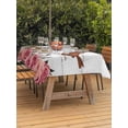 thumbnail image 3 of Outdoor Tablecloths with Umbrella Hole & Zipper, Pink Roses Birds 54x80 Inch Tablecloth Rectangle, Spring Floral Butterflies Gray Wooden Waterproof Table Cloth, Patio/Pool/Picnic Table Covers, 3 of 8