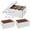 3pcs White, variant on Mason Jar Storage Organizer 3pcs Yellow Holds 32oz Regular Jars