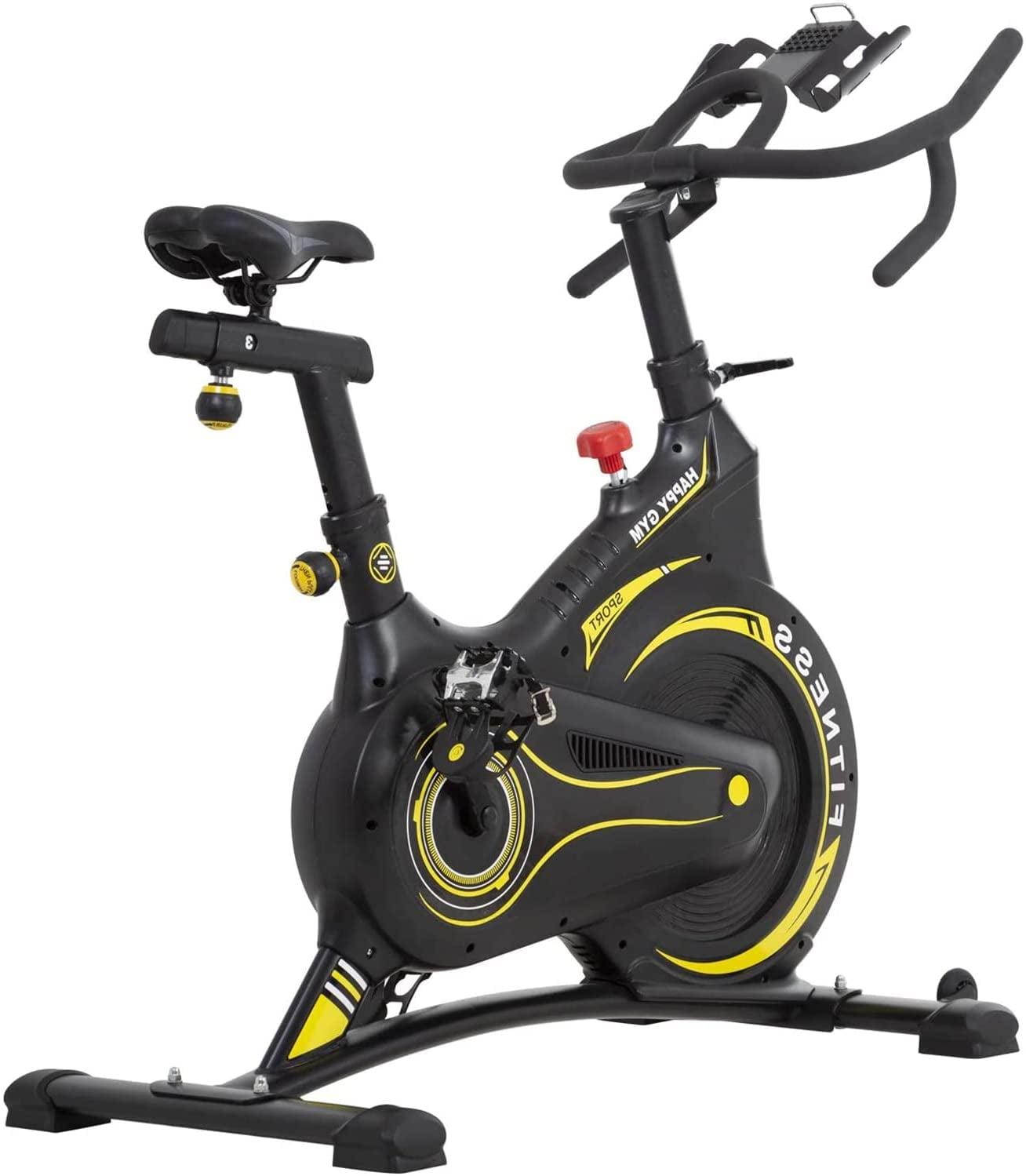Comeon Exercise Bike Adjustable Fitness Exercise Bike Indoor Sports Bike Spinning Bike Bicycle with Display