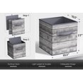 thumbnail image 3 of Sorbus Contenedores de almacenamiento plegables – Cubos de almacenamiento de tela plegables resistentes de 11 pulgadas con asa – 4 cestas para organizar ropa y juguetes – Cestas de organización y alma, 3 of 5