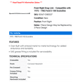 thumbnail image 2 of Front Right Drag Link - Compatible with 1975 - 1983 Ford E-100 Econoline 1976 1977 1978 1979 1980 1981 1982, 2 of 2