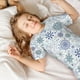 thumbnail image 5 of Balery Retro ice blue snowflakes Conjunto de Pijama Infantil de Manga Corta con Estampado – Ropa de Dormir de Algodón Suave-Medium, 5 of 6