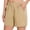 Khaki, variant on Women’s 5” Fishing Hiking Quick Dry Cargo Shorts with Zipper Pockets UPF 50+ Water Resistant Summer Casual Shorts FP04W