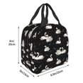 thumbnail image 2 of Sigee Swan And Dragonflies for Lunch Bag for Women Men, Reusable Lunch Bag Insulated Lunch Bag Lunch Box Cooler, 2 of 5