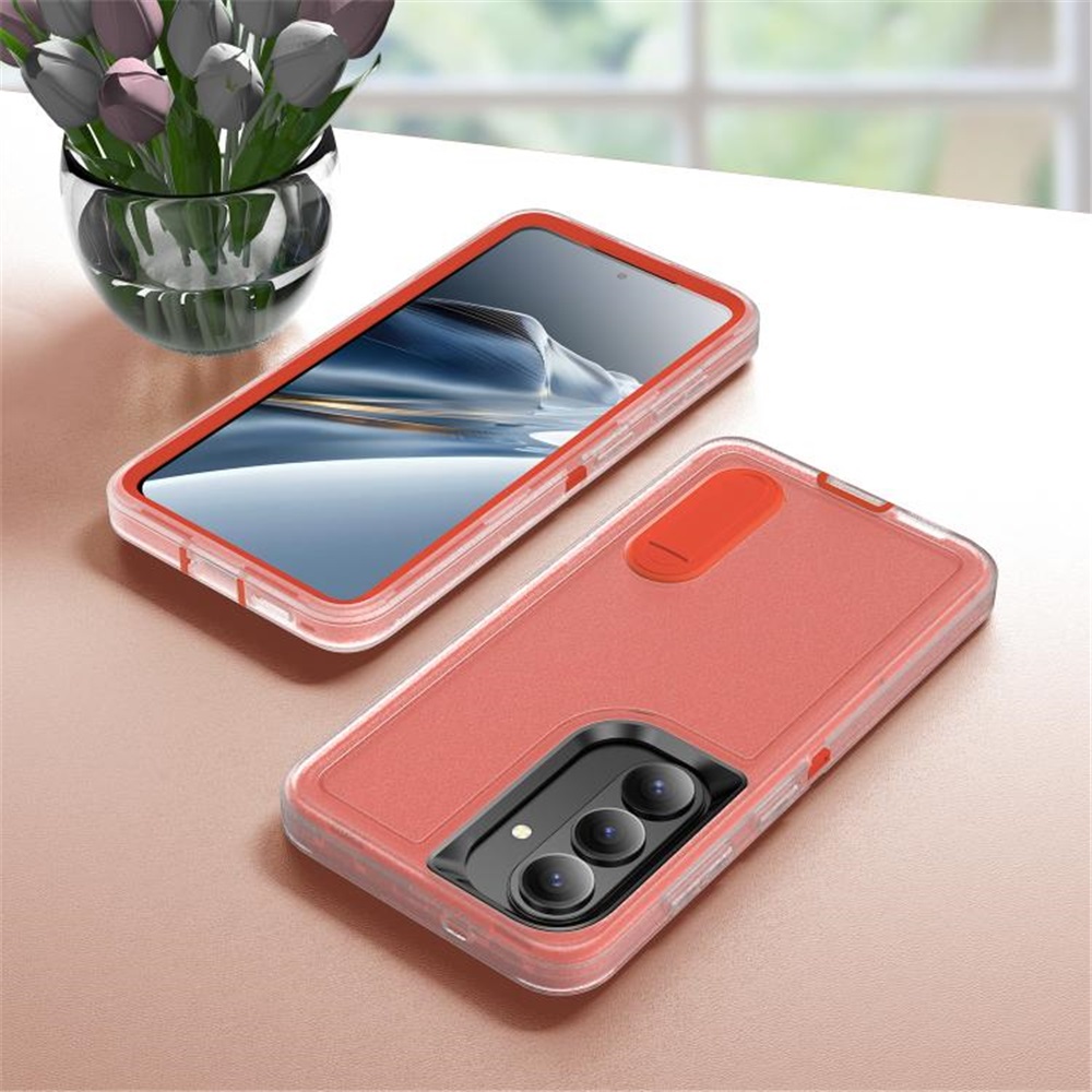 For Samsung Galaxy S26+ 5G 6.7" Phone Case with Built in Kickstand, Shockproof/Dustproof/Drop Proof Heavy Duty Military-Grade Rugged Protective Cover for Samsung Galaxy S26+ 5G,Orange