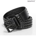 thumbnail image 2 of XIATIAN Studded Belt Metal Punk Rock Rivet Belts for Women/Men Punk Leather Belt Gothic Belt Accessories for Jeans Pants, 2 of 7