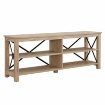 Evelyn&Zoe Sawyer Rectangular TV Stand for TV's up to 70" in White Oak