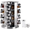 thumbnail image 1 of Torubia Spice Rack With 16 Jars, Countertop Spice Tower, Round Spice Rack, (NO Spices included), Countertop Spice Rack, Revolving Spice Rack Organizer for Seasoning Dried Herbs,16 Spice Jars, 1 of 7