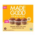 thumbnail image 1 of MadeGood Baked Oat Cups – Banana Chocolate Chip 5 Cups, 1 of 11