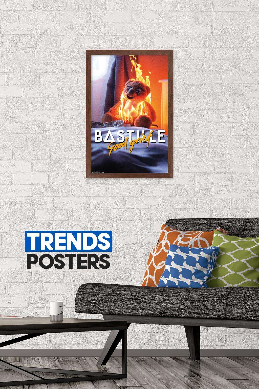 Bastille - Good Grief Wall Poster, 14.725" x 22.375", Framed