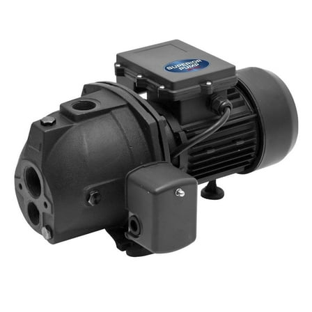 Superior Pump 94515 Jet 1/2-HP 115-Volt Cast Iron Convertible Jet Well Water Sump Pump