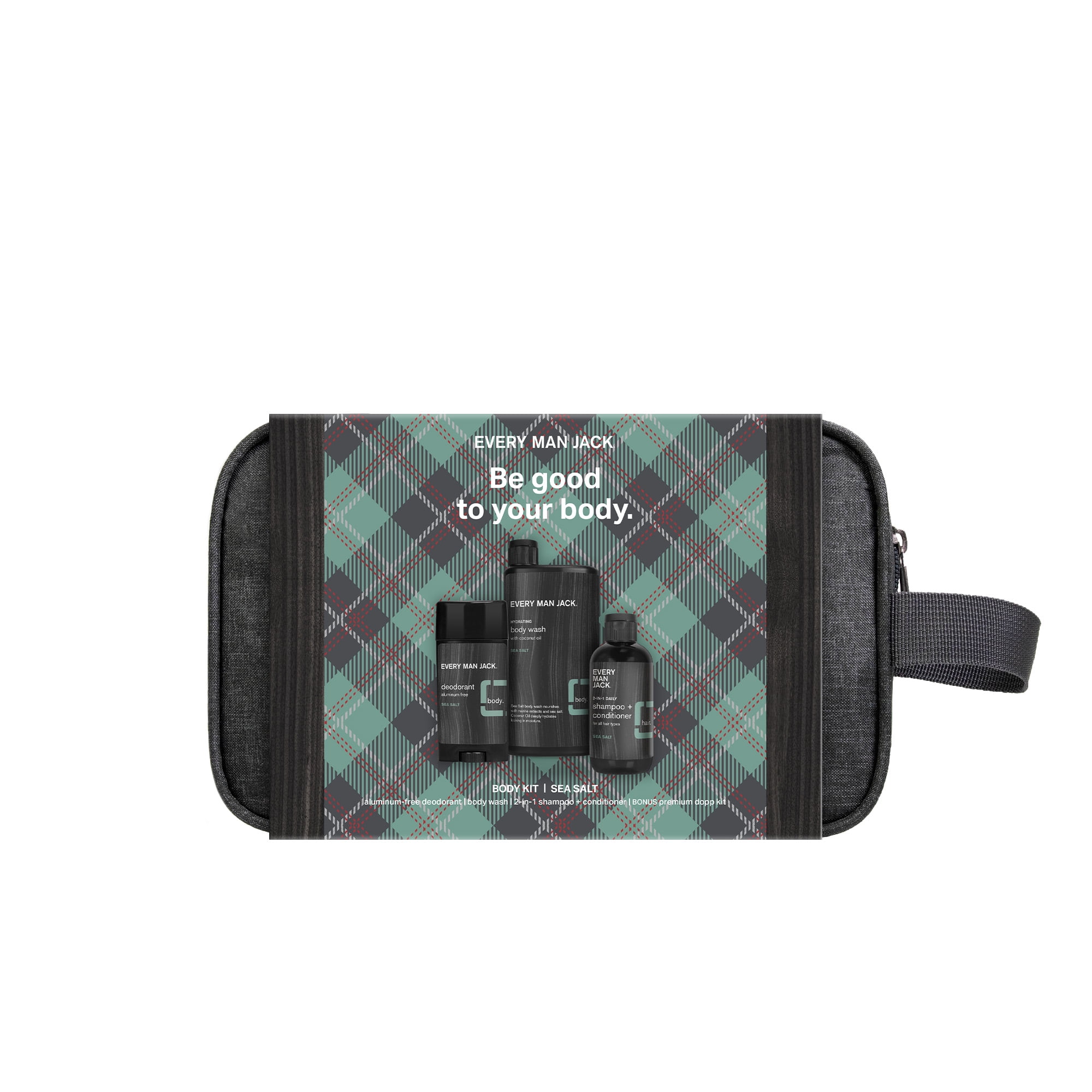 Every Man Jack Sea Salt Bath and Body Gift Set for Men, Naturally Derived