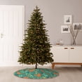 thumbnail image 6 of Bingfone Christmas Tree Skirt Mat Christmas Decoration Interior 36" -Fall Forest Squirrel, 6 of 6
