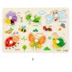 thumbnail image 1 of Tablero de madera con alfabeto y números | Juguete educativo para niños pequeños | Actividad para el desarrollo cognitivo y la coordinación ojo-mano, 1 of 1