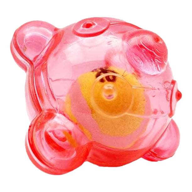 Juguete resistente y duradero para perros que muerden con fuerza. Bola de goma resistente. Juguete chirriante para perros que muerden. Juguete para razas pequeñas y medianas.