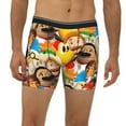thumbnail image 2 of Saiise Sml Jeffy Men's Underwear Boxer Briefs Cotton Trunks Short Leg Underwear (S-XXL), 2 of 7