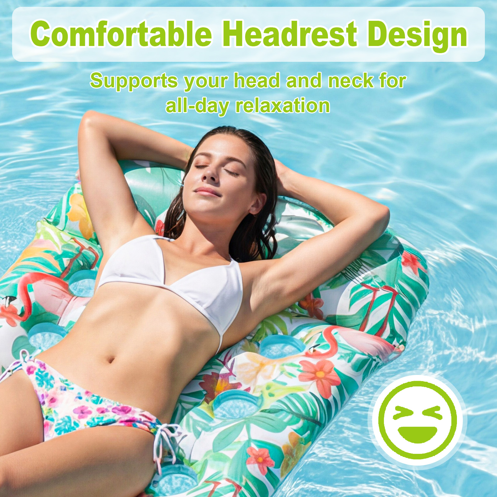 VKFVKF Giant Pool Float Lounger for Adults photo 3