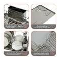 thumbnail image 5 of Kitchen Details Twisted Chrome 3 Piece Dish Rack, 5 of 10