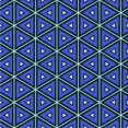 thumbnail image 1 of Ahgly Tapis d'Intérieur Lavable en Machine Carré Transitionnel Soie Bleu, 7 Pieds Carré, 1 of 7