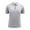 Grey, variant on Men's Short Sleeve T-Shirt - Summer Casual Solid Holiday Shirts, Polyester Material, Suitable for Indoor and Outdoor Activities