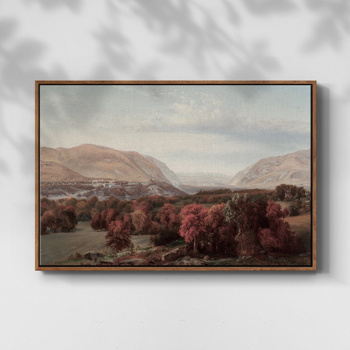 Vintage Animal Print-XVI By Wexford Home Framed in Walnut Wood Gallery Wrapped Canvas 27 in. x 41 in.