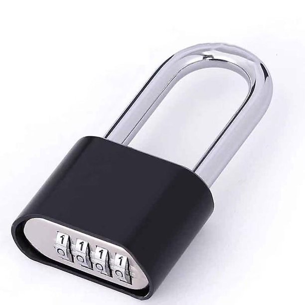 Candado de combinación de 4 dígitos Candado de código para exteriores Candado de combinación impermeable Candado de seguridad de aleación de zinc Candado de bloqueo de código sin l