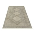 thumbnail image 2 of Pransh Geometric Cream Velvet Area Rugs for Living Room Washable Rugs Boho Moroccan Area Rug Soft Neutral Geometric Bohemian Distressed Indoor Rug for Bedroom Dining Room Office Nonslip Rug, 2 of 8