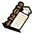 thumbnail image 4 of OULII Graduate Decorations Wooden Table Centerpiece for Graduation Party 1Set, 4 of 8
