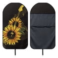 thumbnail image 6 of POLERO 1 Pack Car Seat Towel Cover with Sunflower Guitar, Easy Install, Sweatproof Terry Cloth Protector Compatible with Van Truck Car Interior, 6 of 7