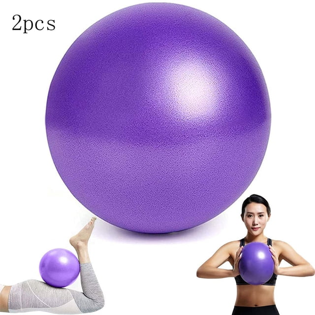 Pelota de yoga, pelota de pilates de 25 cm, pelota de fitness pequeña, pelota de fitness, pelota de yoga, pelota de ejercicio de yoga, utilizada para fitness, rehabilitación, entrenamiento de espalda MFZFUKR WL-00781-2