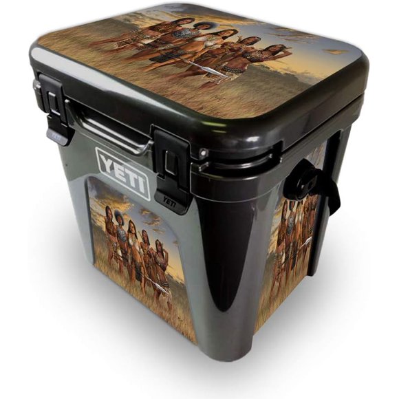 MightySkins Skin for Yeti Roadie 24 Hard Cooler - African Queens | Protective, Durable, and Unique Vinyl Decal wrap