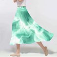 thumbnail image 2 of WRKEKC Summer Maxi Skirt, Summer Skirts for Women, Women's Trendy Solid Color High Waist Elastic Waist Tiered A-Line Maxi Skirt, 2 of 6