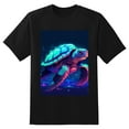 thumbnail image 2 of Plus Size Shirt for Women Oversized Black Tops for Women Short Sleeves Shirt for Women Turtle T Shirt Crewneck Shirt for Women M, 2 of 5