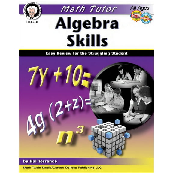 Pre-Owned Math Tutor: Algebra, Ages 11 - 14: Easy Review for the Struggling Student (Paperback) 1580375723 9781580375726